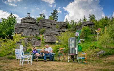 Wohnzimmer im Freien