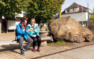 Der Riesenfisch am Ostrong