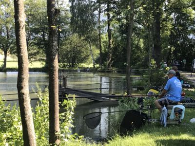 Der romantische Waldteich präsentiert sich als ein Refugium der Fischer