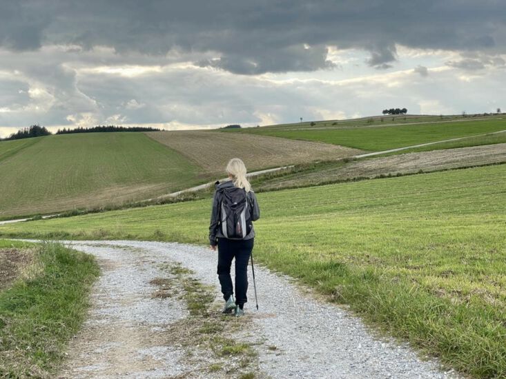 wunderbare Landschaft durchwandert